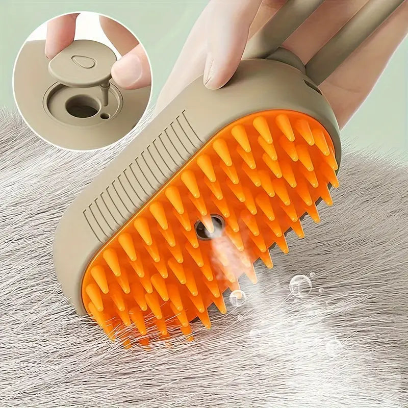 Limpieza profunda con cepillo de vapor para pelaje