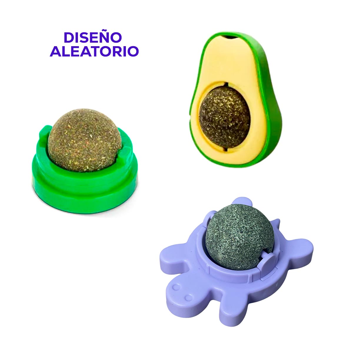 Presntacion del juguete antiestres con hierba gatuna