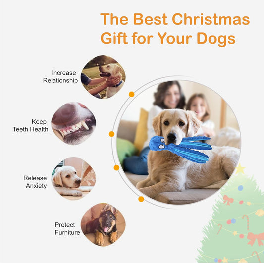 Textura suave de la felpa del juguete de pulpo para perros y gatos