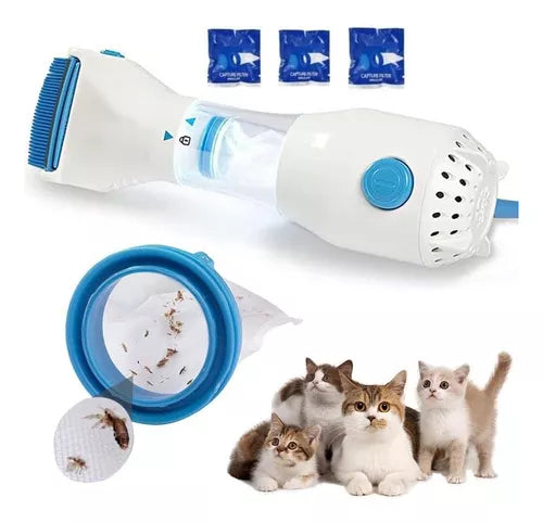 peine eléctrico reutilizable para eliminar piojos en perros y gatos