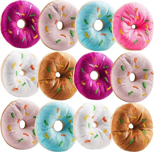colores surtidos de mini dona peluche para perros y gatos