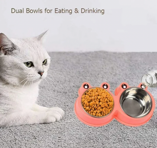 comedero doble mascotas