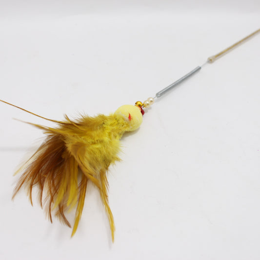 Varita interactiva con cuentas decorativas para gatos