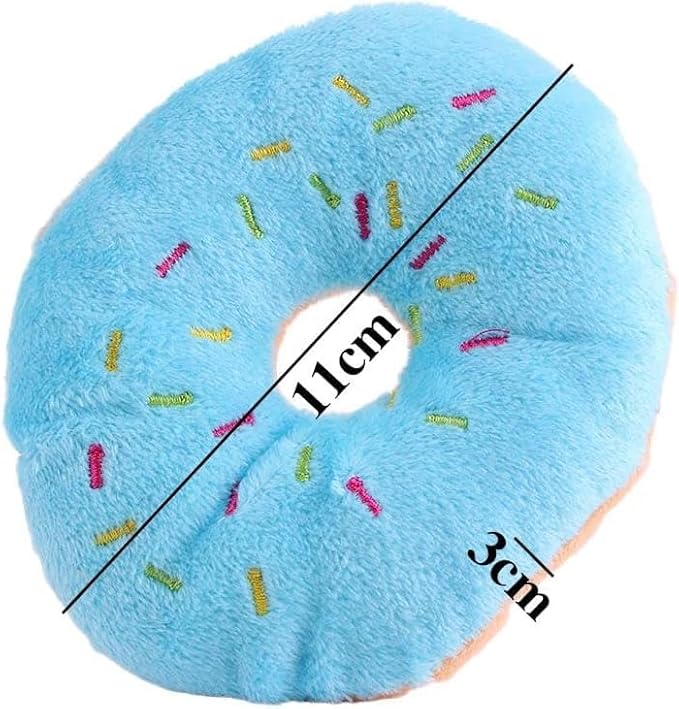 dimensiones mini dona peluche para mascotas azul