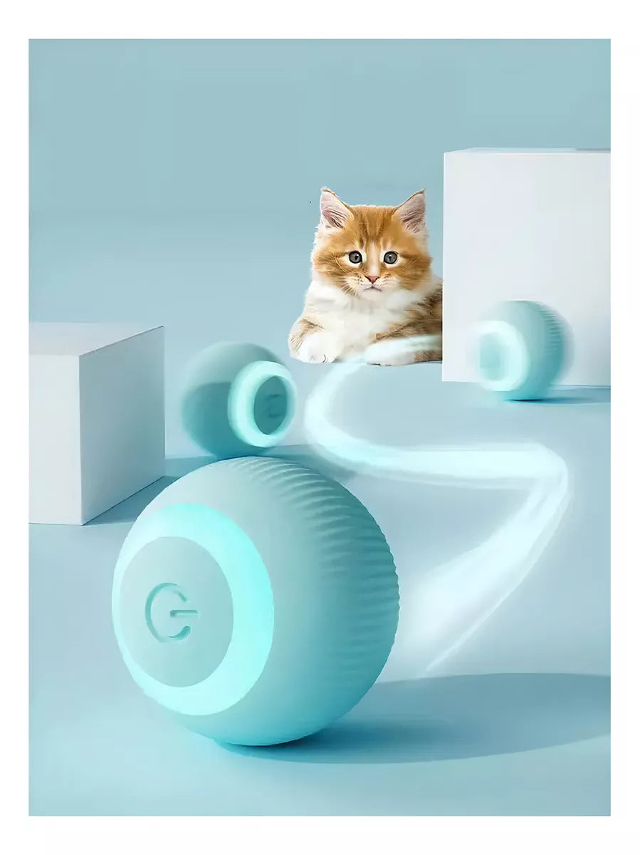 Luz LED multicolor integrada en juguete para gatos y perros