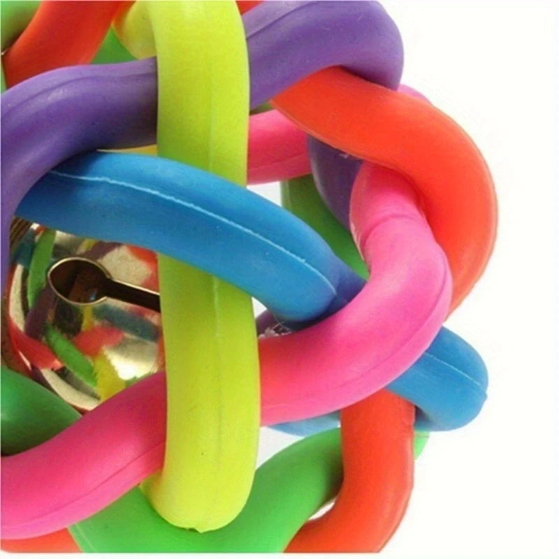Dimensiones y materiales de la pelota sonajero para perros y gatos – vista detallada