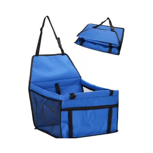Asiento portátil para mascotas color azul