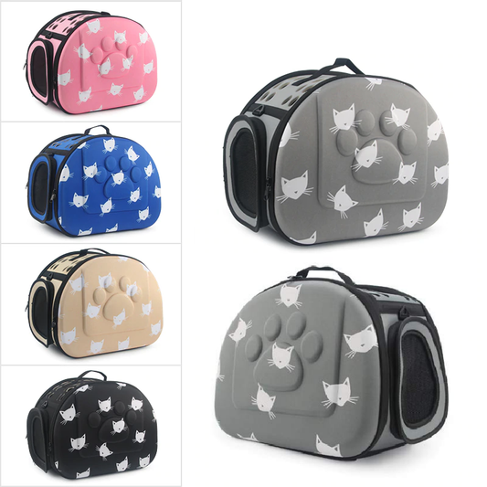Bolso transportador EVA color champagne con diseño moderno y ventilación