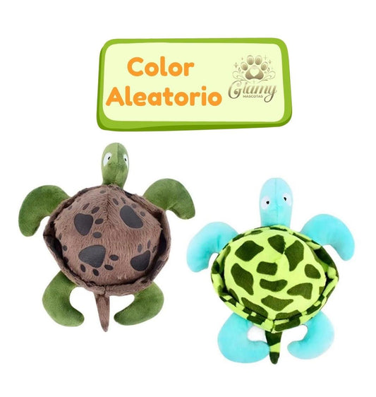 Tortuga de peluche para perros y gatos, material de felpa suave